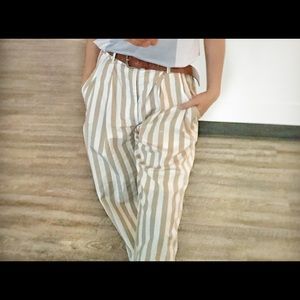 UO High-Rise Tapered Trouser Pant - Pleated